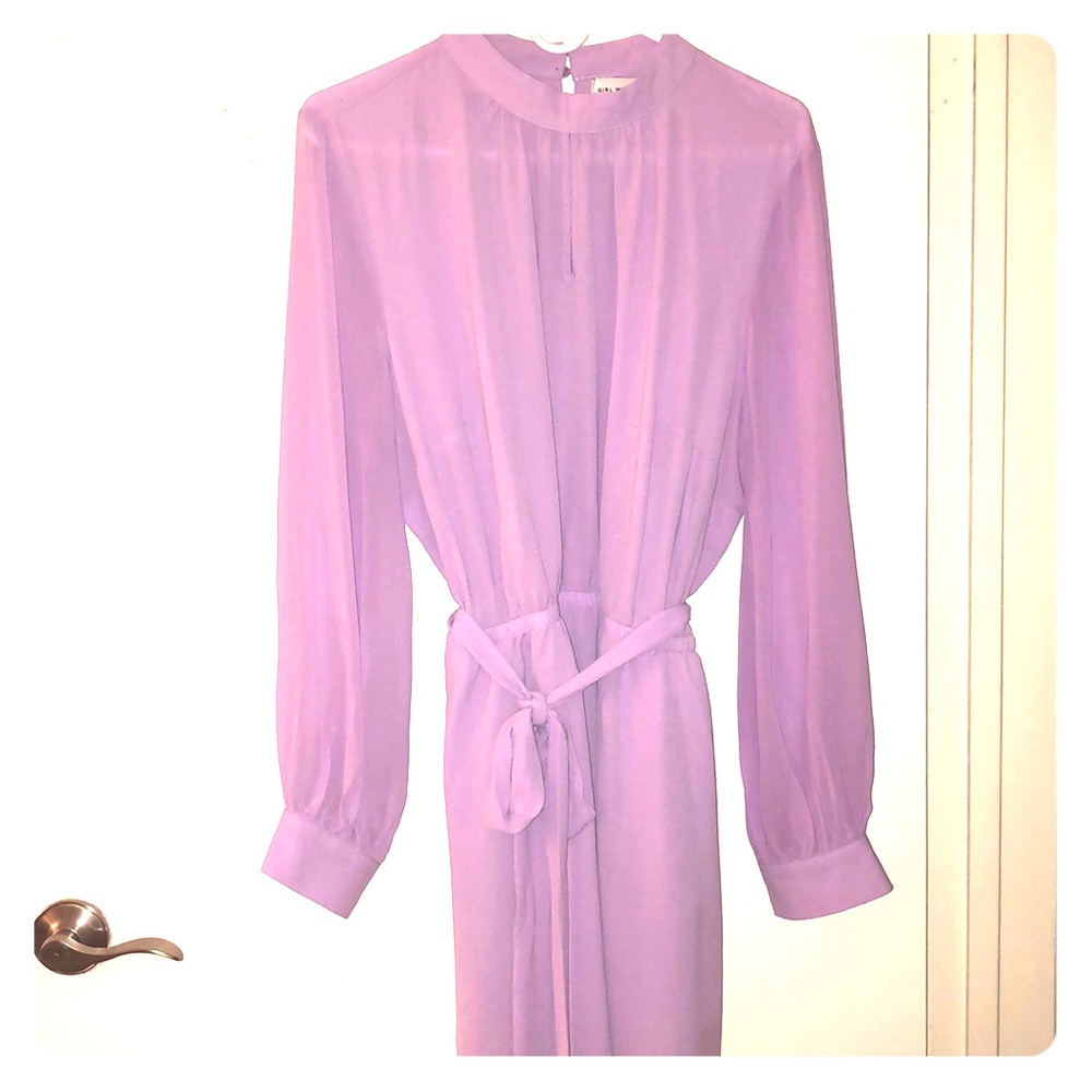 Lilac Mock Neck Top
